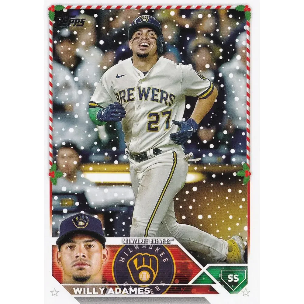 2023 Topps Holiday Willy Adames H177 Milwaukee Brewers